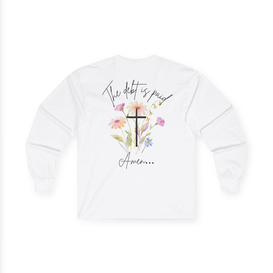 Faith-Inspired Long Sleeve Tee, Christian Apparel, Inspirational Gift, Casual Wear, Easter Shirt, Spiritual Fashion